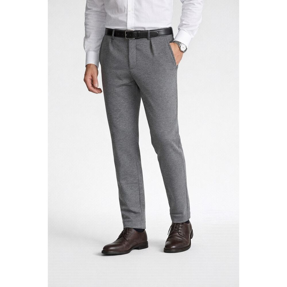 Polo Ralph Lauren Gray Stretch Knit Dress Pants Men's 32x30 Slim Tapered Comfort
